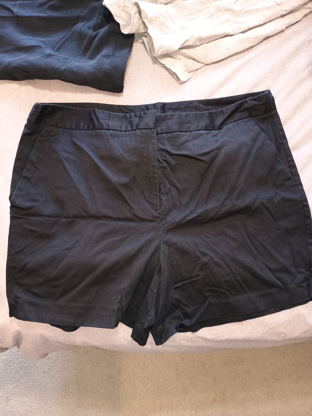 Worthington Black High-Waist Tailored Shorts
